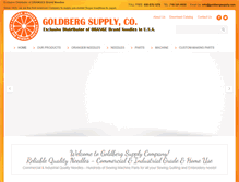 Tablet Screenshot of goldbergsupply.com